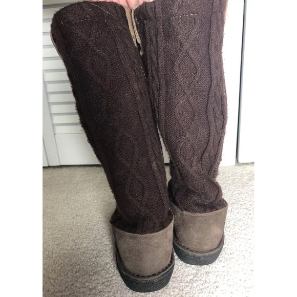 Keen Auburn Boot Suede Leather  Sweater Slip On Tall Boot Size 6.5. Brown EU 37 - Picture 4 of 9